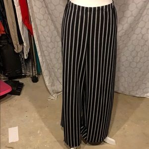 Wide leg jersey knit pants